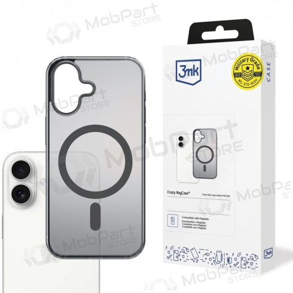 Apple iPhone 16 Pro kotelo - 3mk Frosty MagCase (musta)