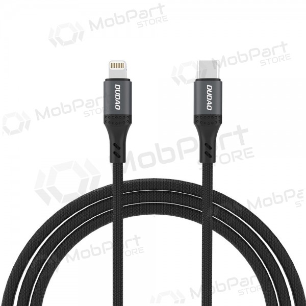 Lightning-kaapeli Dudao L3CL USB-C–Lightning 1,2 m 30 W musta