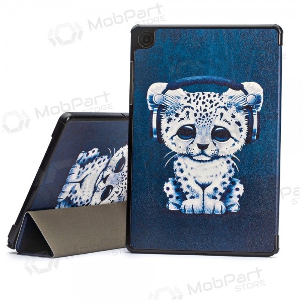 Samsung Galaxy Tab A9+, Tab A11+ kotelo - Smart Leather (sad cat)