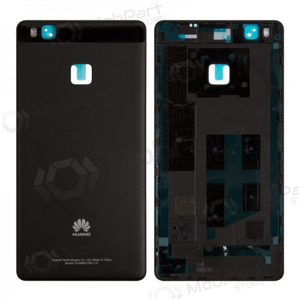 Huawei P9 Lite takaakkukansi (musta) (käytetty grade B, alkuperäinen)