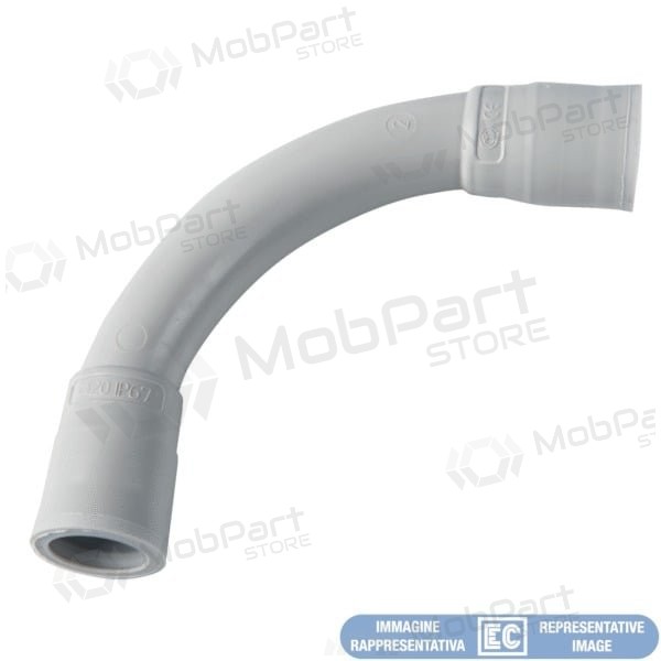 Kampiniskanssajungimas Elettrocanali EC74325 (D25, harmaa (RAL7035), behalogenis)