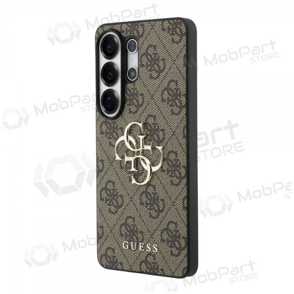 Samsung Galaxy S26 Ultra kotelo - Guess PU 4G Metal Logo (ruskea)