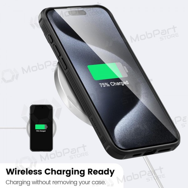 Apple iPhone 15 Pro suojakuori „Nillkin CamShield Pro“ (musta)
