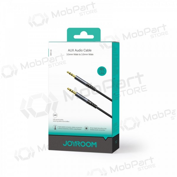 Audio kaapeli Joyroom SY-A08 3,5mm to 3,5mm 1.2m musta