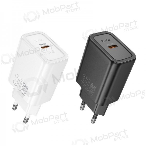 Puhelimen laturi Hoco N62 30 W GaN USB-C valkoinen