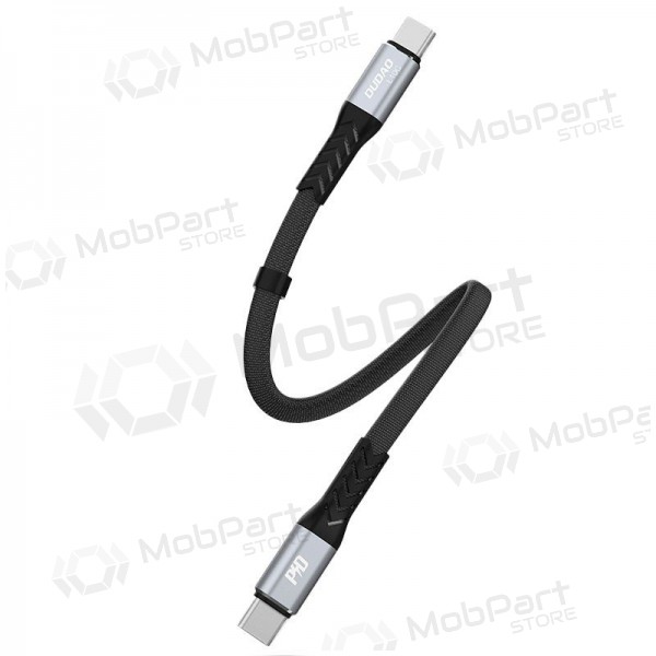 USB-C-kaapeli Dudao L10C USB-C–USB-C 0,23 m 100 W musta