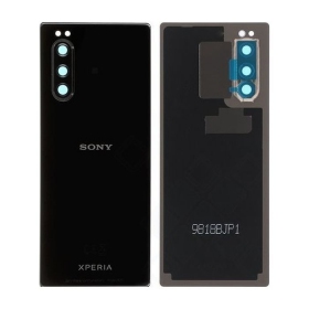Sony J9210 Xperia 5 takaakkukansi (musta) (käytetty grade C, alkuperäinen)