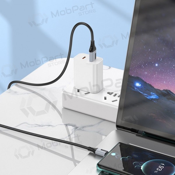 USB-C-kaapeli Borofone BX101 USB-A–USB-C 1 m valkoinen