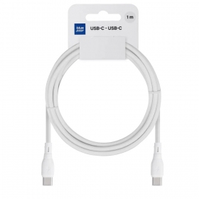 USB-C-kaapeli Blue Star PJ73-13-3 USB-C–USB-C 1 m 60 W valkoinen