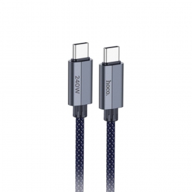 USB-C-kaapeli Hoco U134 USB-C–USB-C 1.8 m 240 W musta