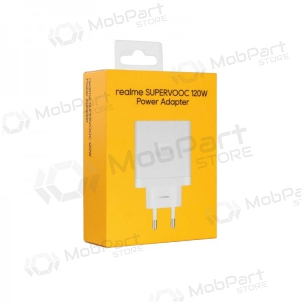 Puhelimen laturi Realme VCBBOAEH 120 W SuperVOOC USB-A valkoinen