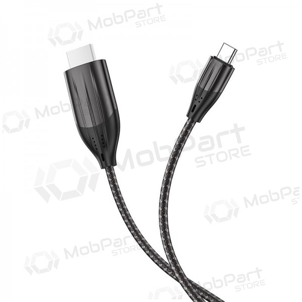 Kaapeli Hoco UA16 Type-C to HDMI 2.0m harmaa