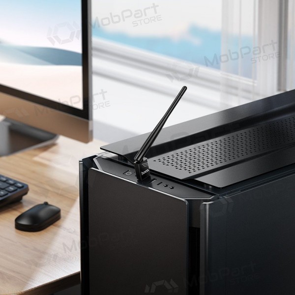 USB Wi-Fi -sovitin Hoco HI37 USB Wi-Fi 4 musta