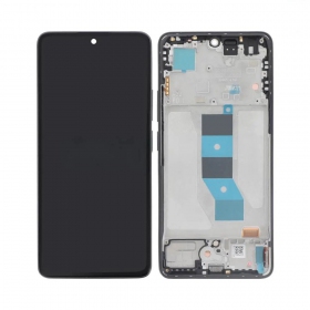 Ekranas Xiaomi Redmi Note 14 5G su lietimui jautriu stikliuku ja rėmeliu Midnight Black alkuperäinen (service pack)