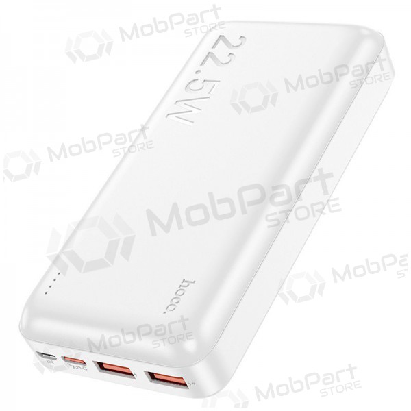 Ulkoinen paristo Power Bank Hoco J101A PD 20W+Quick Charge 3.0 22.5W 20000mAh valkoinen