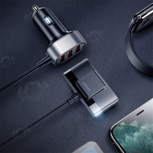 Laturi automobilinis Joyroom JR-CL03 5xUSB 6.2A (musta)