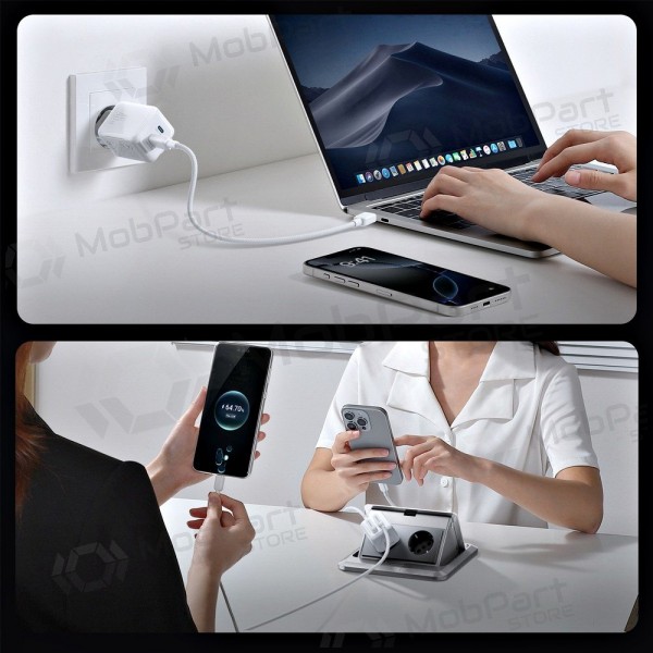 Laturi Joyroom JR-TCL05 45W 2xUSB-C valkoinen