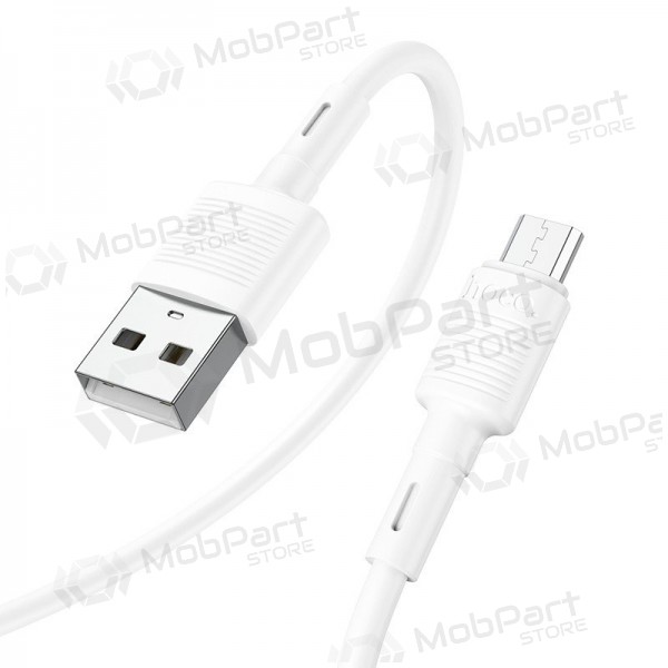 Micro USB-kaapeli Hoco X83 USB-A - Micro USB 1 m valkoinen
