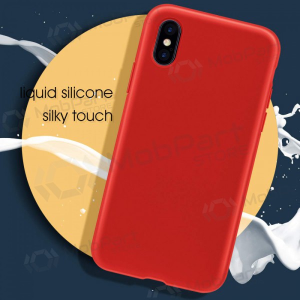 Apple iPhone 12 Pro Max kotelo - Liquid Silicone 1.5mm (punainen)
