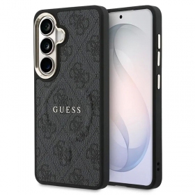 Samsung Galaxy S26 kotelo - Guess PU Leather 4G Gold Frame Magnetic (ruskea)