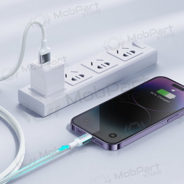 USB kaapeli Joyroom S-UL012A10 USB to Lightning 2.4A 1.2m valkoinen