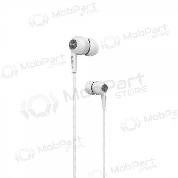 Handsfree Devia Kintone 3,5mm (valkoinen)