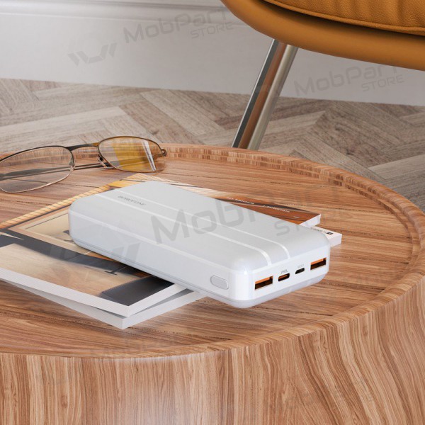 Ulkoinen paristo Power Bank Borofone BJ9A Type-C PD+Quick Charge 3.0 (3A) 20000mAh valkoinen