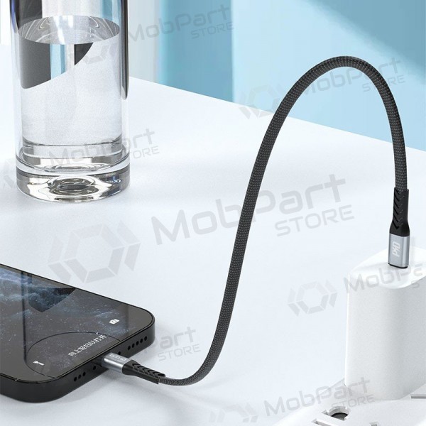 Lightning-kaapeli Dudao L10P USB-C–Lightning 0.23 m 20 W musta