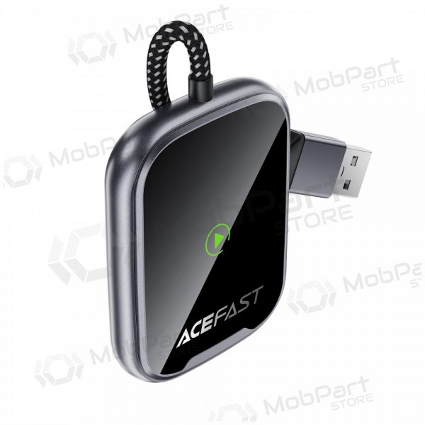 CarPlay-adapteri Acefast QC1 langaton Android Auto musta