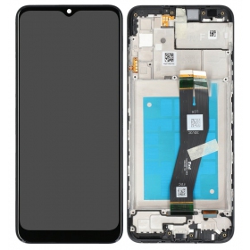 Samsung A025G Galaxy A02s 2020 näyttö (musta) (kehyksellä) (service pack) (alkuperäinen)