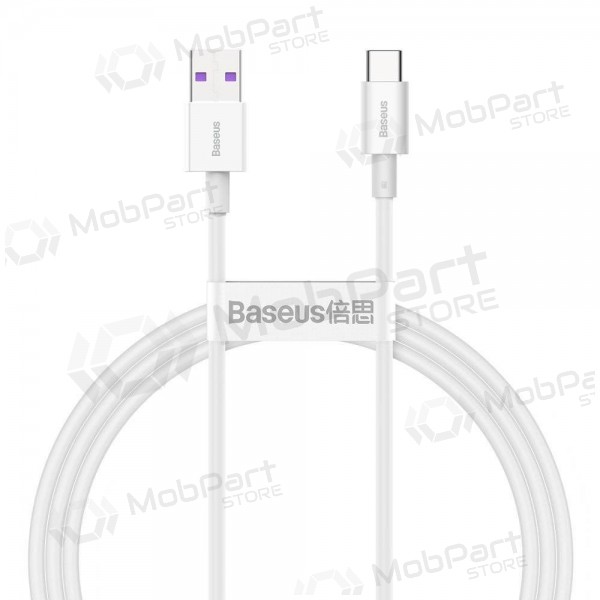 USB kaapeli Baseus Superior iš USB į Type-C 66W 2.0m valkoinen CATYS-A02