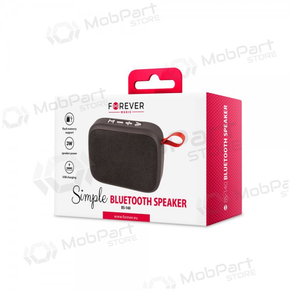 Bluetooth-kaiutin Forever Simple BS-140 (USB, microSD) (musta)