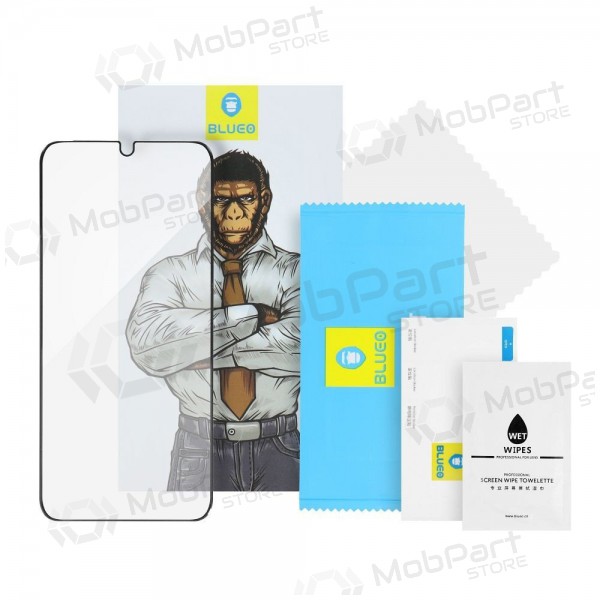 LCD apsauginis stikliukas 5D Mr. Monkey Glass (Strong HD) Apple iPhone 13 Pro Max musta