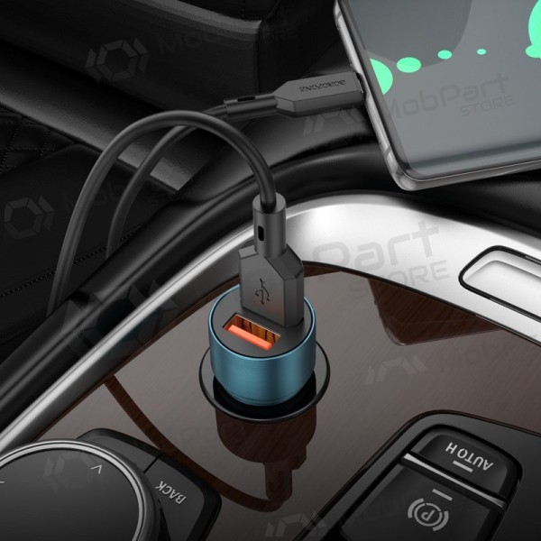 Laturi automobilinis Borofone BZ19B 2xUSB-A QC3.0 36W musta