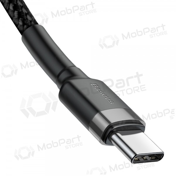 USB kaapeli Baseus Cafule PD60W Type-C 2.0m harmaa-musta CATKLF-HG1