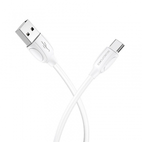 USB kaapeli Borofone BX19 USB-A to USB-C 1.0m valkoinen