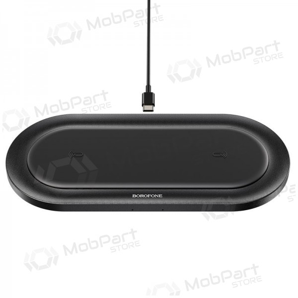 Laturi langaton Borofone BQ7 Prominent Dual (10W) (musta)