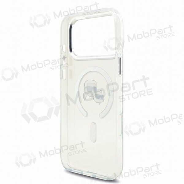 Apple iPhone 18 Pro Max - Karl Lagerfeld IML K&CH Heads Metal Frame MagSafe -kotelo (läpinäkyvä)