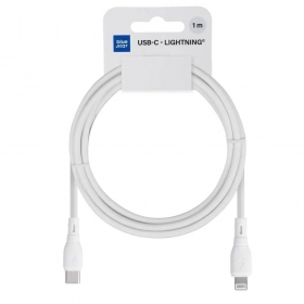 Lightning-kaapeli Blue Star PJ72-18-3 USB-C–Lightning 1 m valkoinen