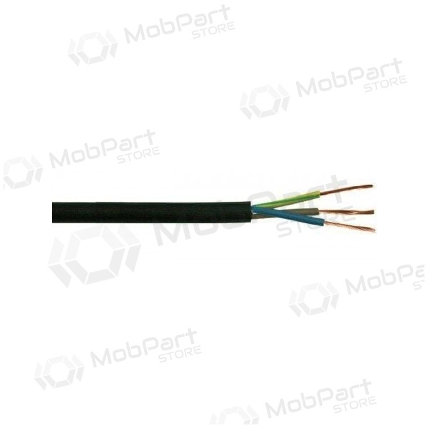 Joustava kaapeli Elpar H05RR-F 3x2.5 mm² kumieristeinen kupari 300/500 V.