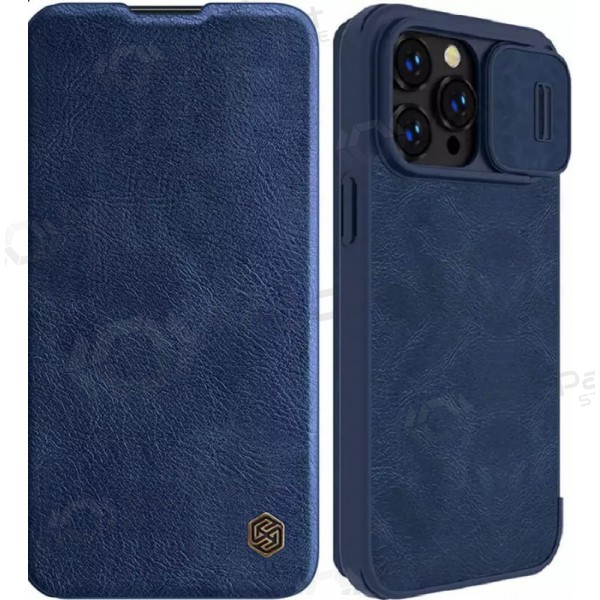 Apple iPhone 14 Pro Max suojakotelo „Nillkin Leather“ (sininen) Apple iPhone 14 Pro Max suojakotelo „Nillkin Leather“ (sininen)
