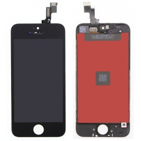Apple iPhone 5S / iPhone SE ekranas (musta) (refurbished, alkuperäinen)