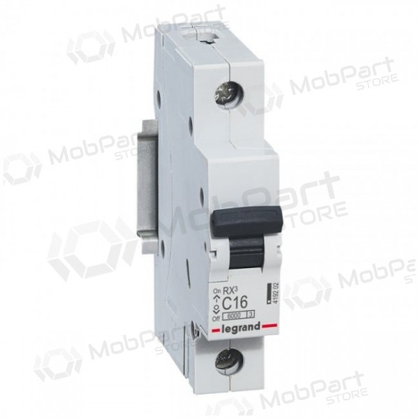 Automaattinen katkaisija - MCB RX3 Legrand 419202 (16A, 1P, 230V, 6kA)