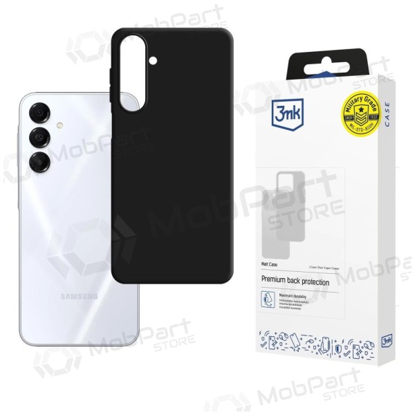 Samsung Galaxy A17, A18 kotelo - 3MK Matt Case (musta)