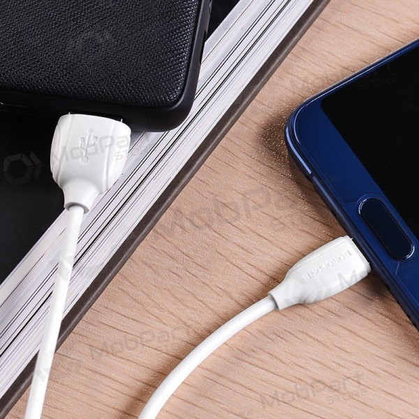 USB kaapeli Borofone BX19 USB-A to USB-C 1.0m valkoinen