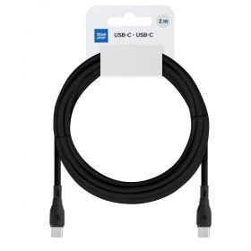 USB-C-kaapeli Blue Star PJ73-14-3 USB-C–USB-C 2 m 60 W musta