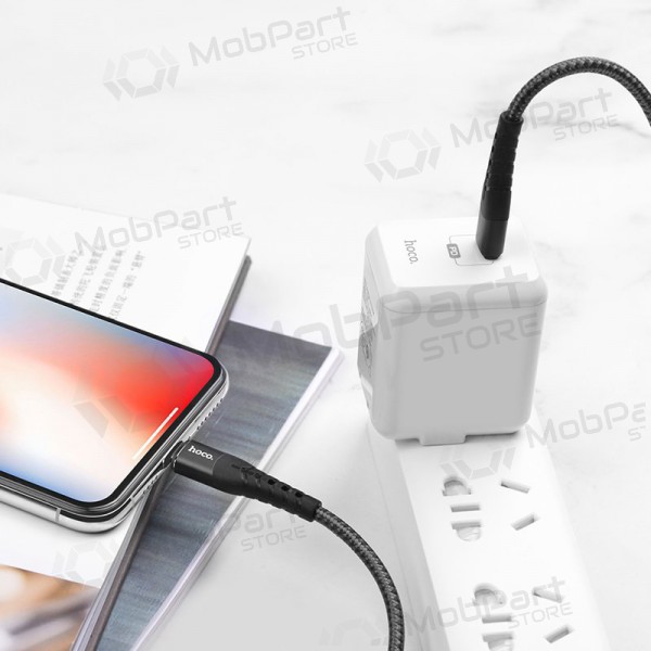 USB kaapeli Hoco U64 PD Type-C - Lightning (musta)