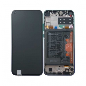 Huawei P40 Lite E näyttö (Aurora blue) (kehyksellä ja paristo) (service pack) (alkuperäinen)