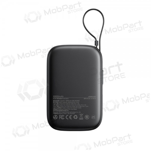 Ulkoinen paristo Power Bank Joyroom JR-PBF18 22.5W with Lightning cable 10000mAh musta