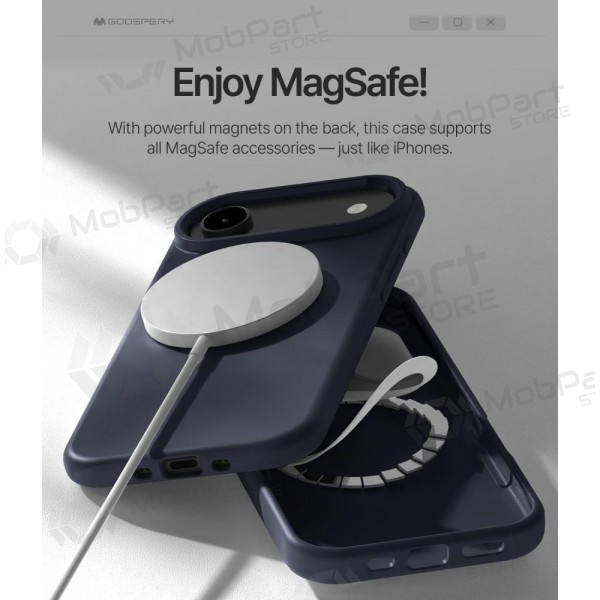 Apple iPhone Air kotelo - Mercury "Pure Magsafe Silicon Case" (tummansininen)